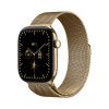 Apple Watch Series 12 GPS + Cellular 46 mm con caja de titanio dorado radiante y correa Milanese Loop dorada radiante, M/L