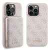 Guess GUBPM5P14L4GEMGP Funda rígida para Apple iPhone 14 Pro + batería externa MagSafe de 5000 mAh, 4G Metal Logo, rosa