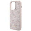 Guess GUBPM5P14L4GEMGP Funda rígida para Apple iPhone 14 Pro + batería externa MagSafe de 5000 mAh, 4G Metal Logo, rosa