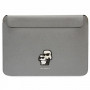 Funda para portátil Karl Lagerfeld KLCS14SAKCPMG de 14", plateada, Saffiano Karl&Choupette