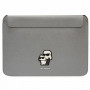 Funda para portátil Karl Lagerfeld KLCS16SAKCPMG de 16", plateada, Saffiano Karl&Choupette