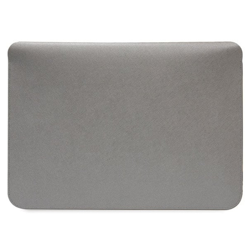 Funda para portátil Karl Lagerfeld KLCS16SAKCPMG de 16", plateada, Saffiano Karl&Choupette
