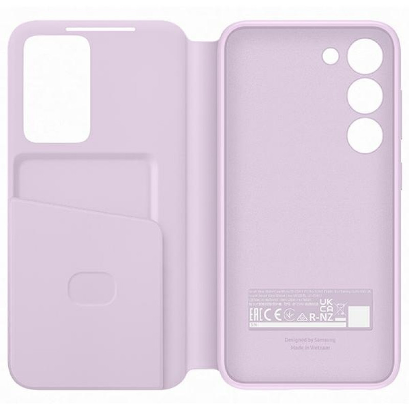 Funda cartera Smart View para Galaxy S23 Samsung EF-ZS911CV, lavanda