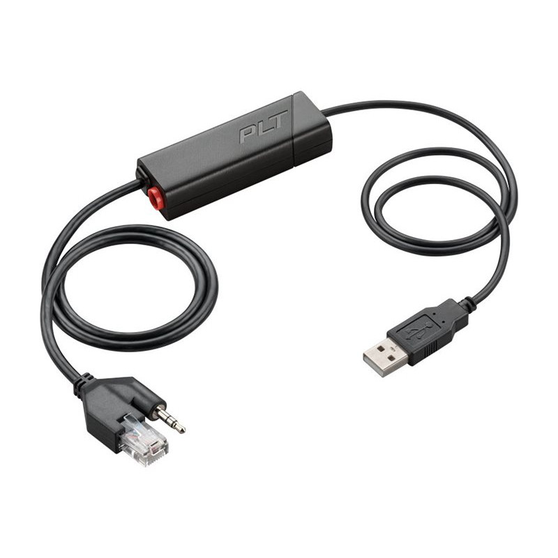 Adaptador de conmutación electrónica HP Poly APU-76 para auriculares, conforme a TAA (85R00AA)