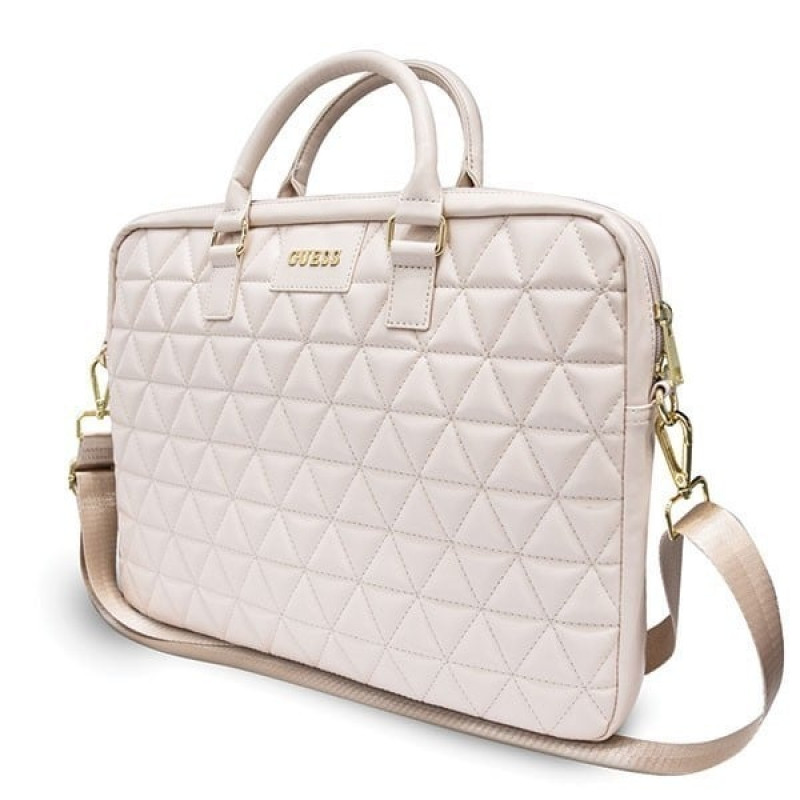 Funda para portátil Guess GUCB15QLPK 15", rosa, acolchada