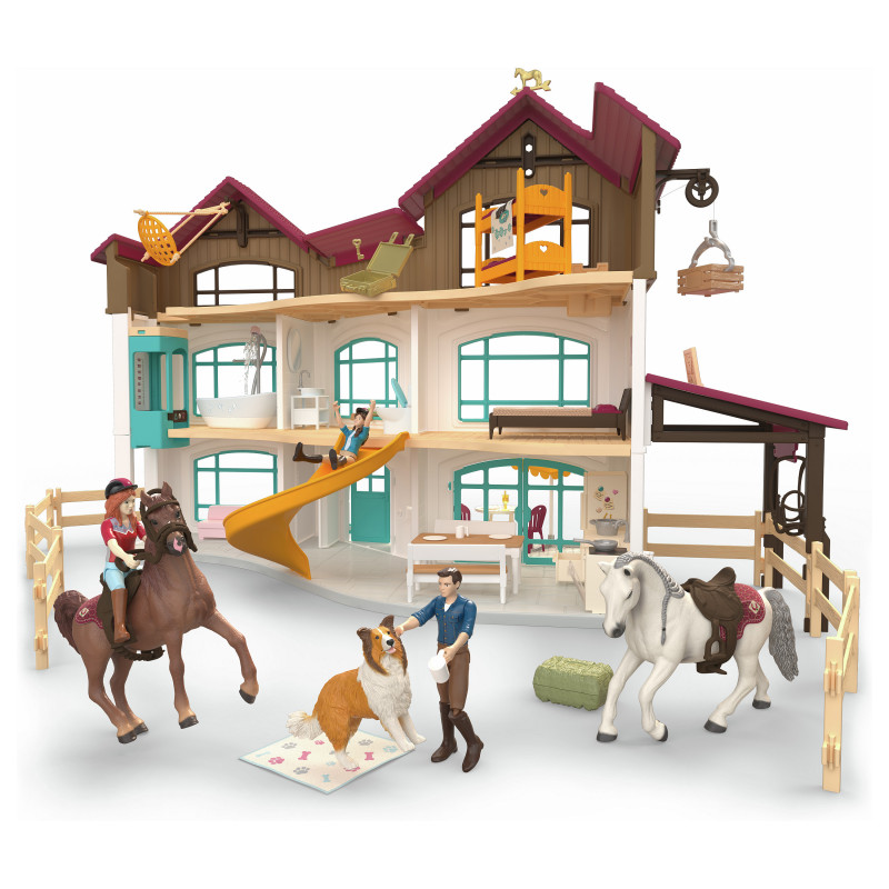 Schleich Horse Club villa junto al lago y paddock set de juego 42785