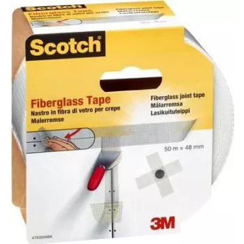 3M 47035048 Cinta de reparación blanca 50 m x 48 mm, rollo individual