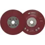 3M 64858 Plato de soporte plano de alto rendimiento, rojo, 125 mm, M14, flexible