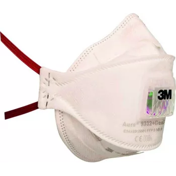 Mascarilla respiratoria desechable 3M Aura 9332+ GEN3 FFP3 NR D con válvula Cool Flow