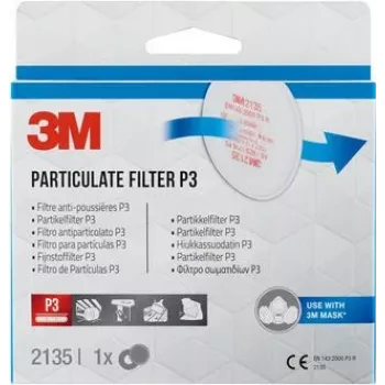 3M Filtro de partículas FFP3 2135PRO1, 1 par (2135PRO1)