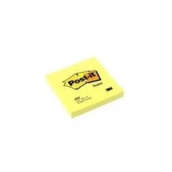 3M Post-it Notes 654, 76 x 76 mm, amarillo canario, 100 hojas por bloc, pack de 12