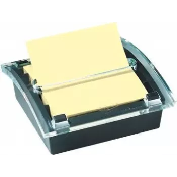 3M Post-it Z-Notes Notas adhesivas recicladas Amarillo, 12 blocs + dispensador gratis (C2014Y12)