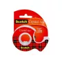 3M Scotch Crystal Clear 600 Cinta adhesiva con dispensador manual, 19 mm x 7,5 m, transparente 6-1975D