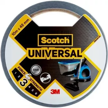 3M Scotch Universal Cinta americana 7100205220, 48 mm x 10 m, plata