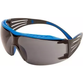 3M SecureFit SF402XSGAF-BLU Gafas de protección, lentes grises antiempañamiento y antiarañazos, montura azul, XS