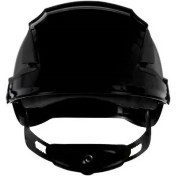 3M SecureFit X5512V-CE-4 Casco de seguridad ventilado con indicador UV, negro, EN 397