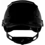 3M SecureFit X5512V-CE-4 Casco de seguridad ventilado con indicador UV, negro, EN 397