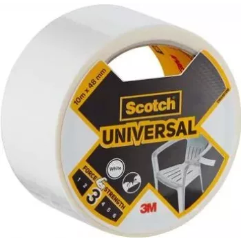 3M cinta adhesiva universal, blanca, 48 mm x 10 m, 6 rollos – agrupar, fijar, proteger, reparar, sellar 7100205294