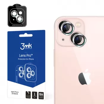 3MK Apple iPhone 13 Pro / 13 Pro Max Lens Protection Pro - protector de lente de cámara de vidrio templado y aluminio (negro)