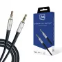 3MK Cable AUX Jack 3,5 mm - Jack 3,5 mm, 1 m, Negro