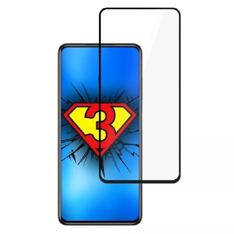 3MK Hard Glass Max Lite Protector de pantalla para Xiaomi Poco X3 NFC / Poco X3 Pro - negro