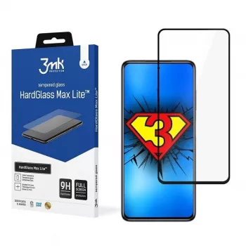 3MK Hard Glass Max Lite Protector de pantalla para Xiaomi Poco X3 NFC / Poco X3 Pro - negro