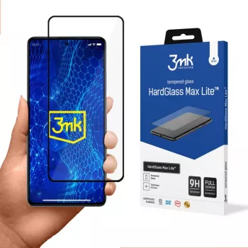 Protector de pantalla de cristal templado 3MK HardGlass Lite para Xiaomi Redmi Note 12 5G / Poco X5 5G - negro