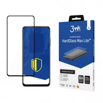 Protector de pantalla de cristal templado HardGlass Max Lite 3MK para Xiaomi Redmi Note 10S / Redmi Note 10 4G / Poco M5s - negro