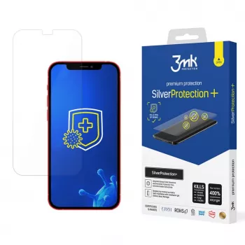 Protector de pantalla de película híbrida 3MK SilverProtection+ para Apple iPhone 12 / 12 Pro