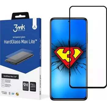 3MK Xiaomi POCO X3 GT Negro - HardGlass Max Lite Protector de pantalla de cristal templado