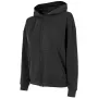 Sudadera con cuello redondo 4F para mujer Deep Black H4Z22 BLD041 20S M