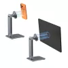 4smarts ErgoPro Soporte de sobremesa con imán para smartphone y tablet - Gris