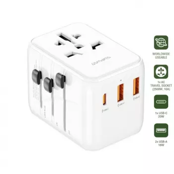 4SMARTS Nomad adaptador de viaje universal 20W