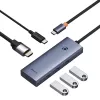 Hub 5-en-1 Baseus UltraJoy Series USB-C a HDMI 4K@30Hz + 3x USB 3.0 + 1x PD (Gris)