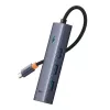 Hub 5-en-1 Baseus UltraJoy Series USB-C a HDMI 4K@30Hz + 3x USB 3.0 + 1x PD (Gris)
