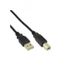 Cable USB Microconnect USBAB3G USB 2.0 3 m USB A USB B negro
