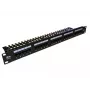 A-LAN Alantec PK012 Panel de parcheo 1U 24 puertos RJ45 Cat.5e UTP Negro