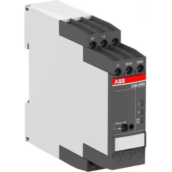 Relé de control de nivel ABB CM-ENS.13S, 24-240 V AC/DC, 1 contacto conmutado, carril DIN 1SVR730850R2100
