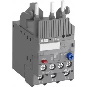 ABB TF42-5.7 Relé térmico de sobrecarga 4,2-5,7 A, clase 10, tripolar, 1NO+1NC, bornes de tornillo 1SAZ721201R1038