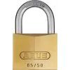 ABUS 65/50 KD Candado - Cuerpo macizo de latón, arco de acero endurecido, apertura con la misma llave