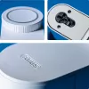 ABUS ABLO10000W accionamiento de cerradura de puerta por radio – montaje en superficie para bombín de perfil europeo, blanco