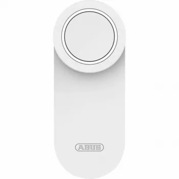 ABUS ABLO10000W accionamiento de cerradura de puerta por radio – montaje en superficie para bombín de perfil europeo, blanco