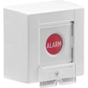 ABUS AZ6500 Pulsador de atraco para central de seguridad, contactos NC/NO, protegido contra manipulación, IP32, VdS clase C