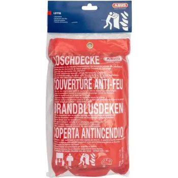 ABUS LD1118 manta ignífuga 100 x 100 cm fibra de vidrio roja DIN EN 1869:2001 86672