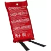 ABUS LD1118 manta ignífuga 100 x 100 cm fibra de vidrio roja DIN EN 1869:2001 86672