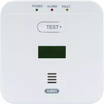 ABUS Security-Center COWM510 detector de monóxido de carbono con pantalla LCD – blanco (EN 50291-1)