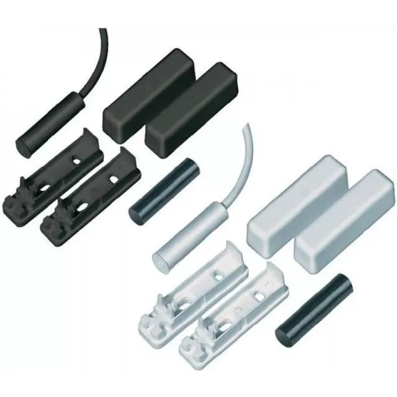 ABUS Security-Center MK2000W Contacto magnético cableado para puertas y ventanas, cable de 5 m, Blanco