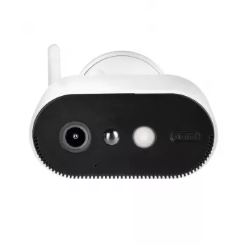 ABUS Security-Center PPIC91520 Cámara de vigilancia inalámbrica adicional con batería para ABUS Battery Camera Pro – Full HD 1080p, IP65, Blanco