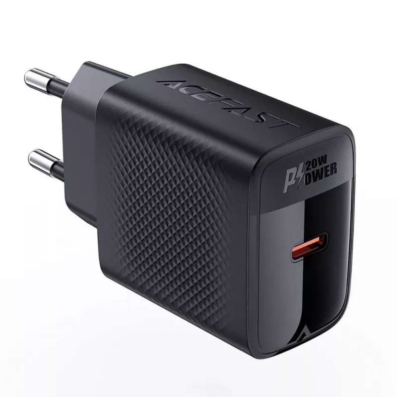 Cargador de pared ACEFAST A82 GaN USB-C PD 20W - negro