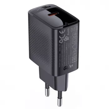 Cargador de pared ACEFAST A82 GaN USB-C PD 20W - negro